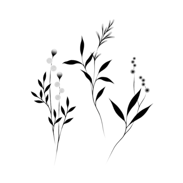 Тату веточка эскиз