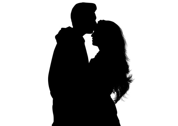Силуэт влюблённых