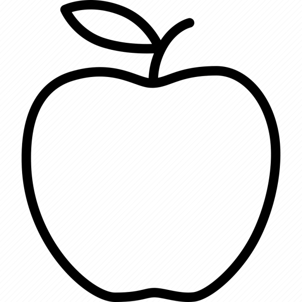 Яблоко силуэт