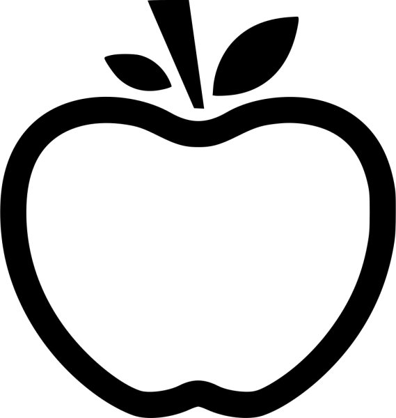 Яблоко силуэт