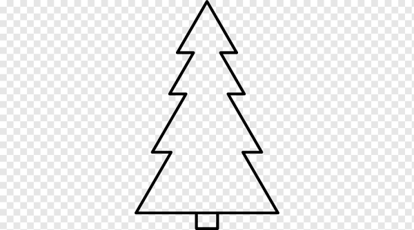 Елочка контур