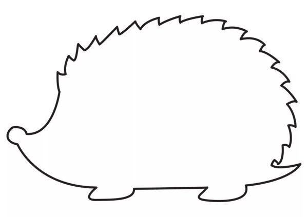 Аппликация Ежик