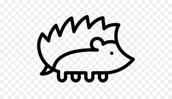 Силуэт ежика