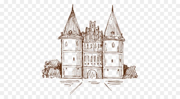 Старинный замок вектор