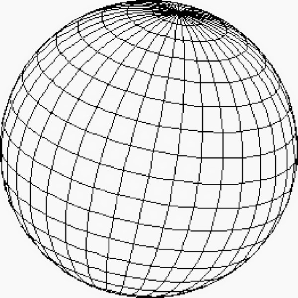 Сетка Меридиан Планета земля