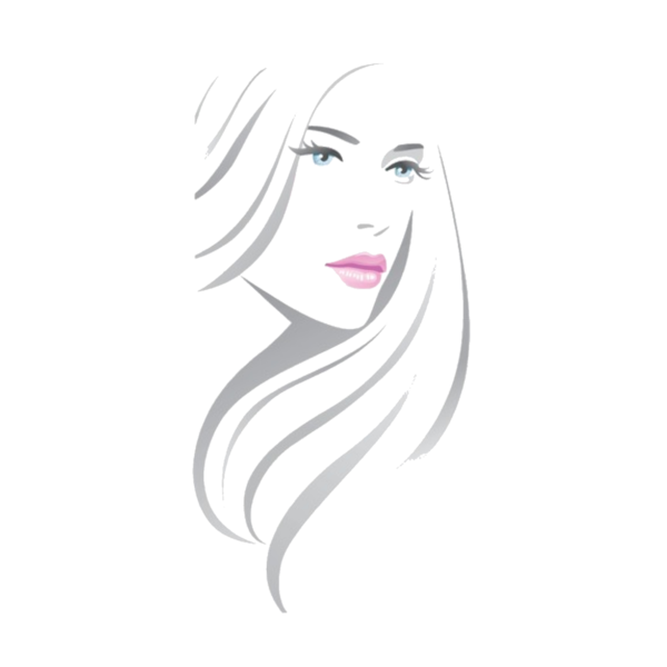 Лицо девушки линиями