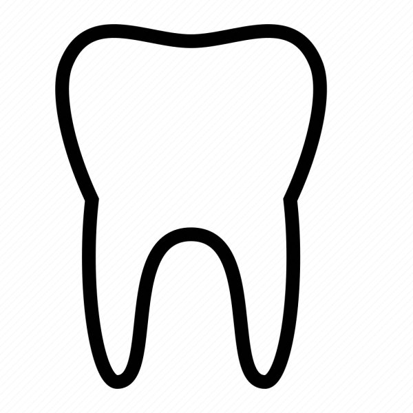 Зуб трафарет