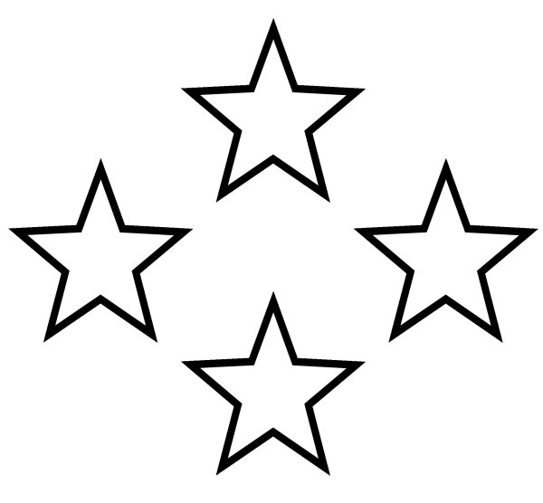 Трафарет звезды