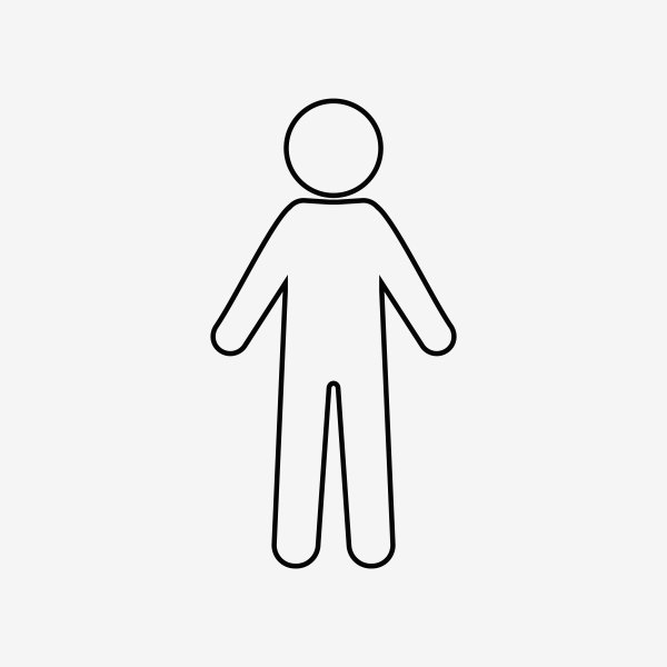 Человек схематично