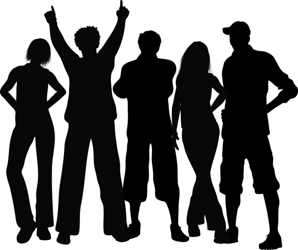 Силуэт человечка