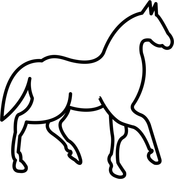 Лошадь контур