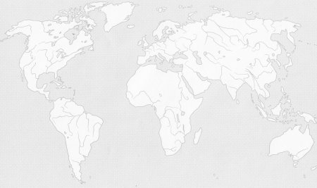 Физическая карта мира контурная карта черно белая