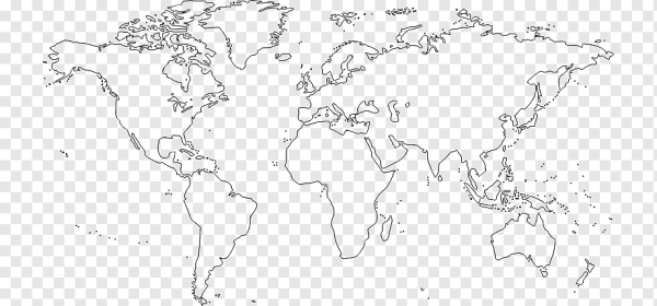 Карта мира контур