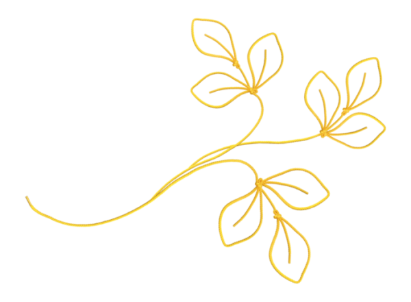 Золотая веточка на белом фоне