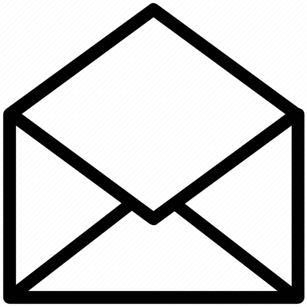 Иконка открытый конверт