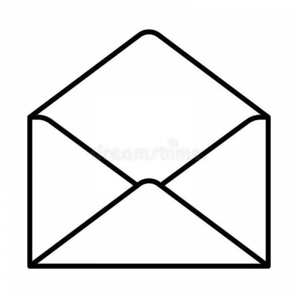 Конверт раскраска