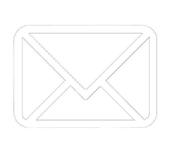 Значок почта белый без фона