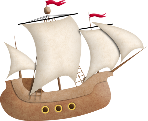 Корабль на прозрачном фоне для фотошопа