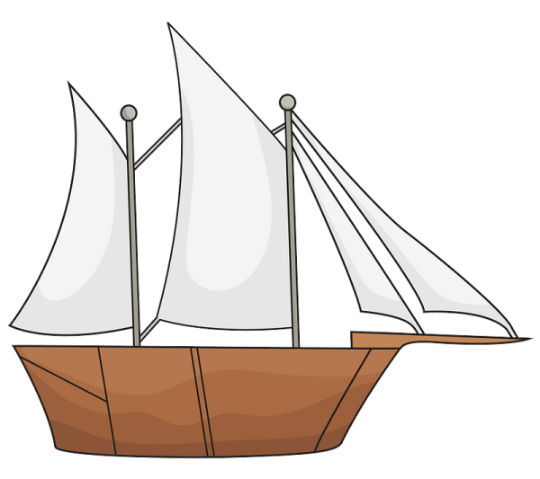 Кораблик на прозрачном фоне