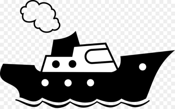 Силуэт корабля для детей