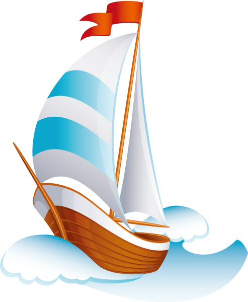 Кораблик на прозрачном фоне