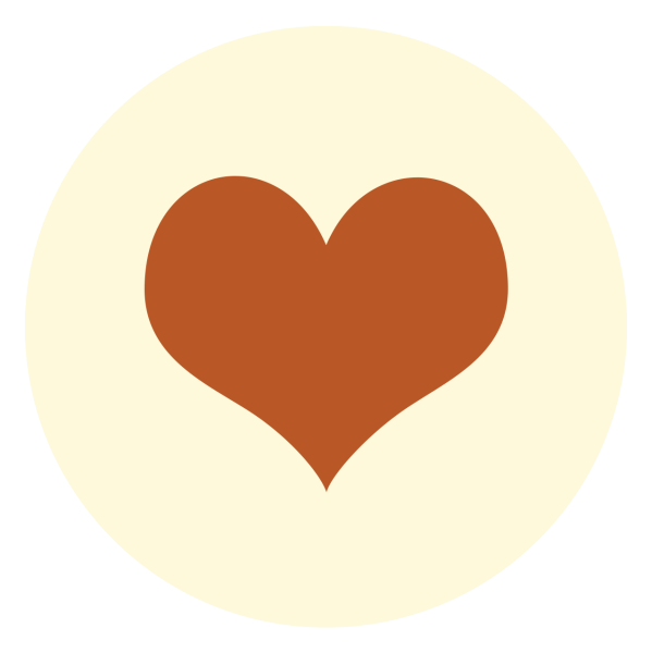 Коричневое сердце эмодзи