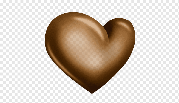 Коричневое сердечко
