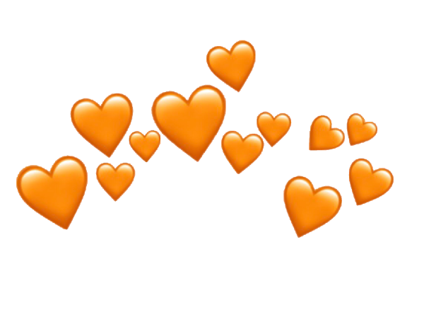 Сердечки (оранжевые)