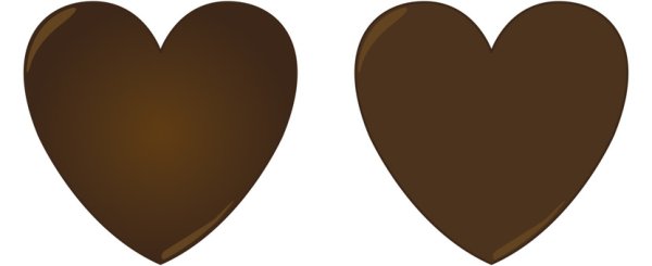 Коричневое сердечко