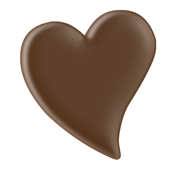 Сердце коричневого цвета