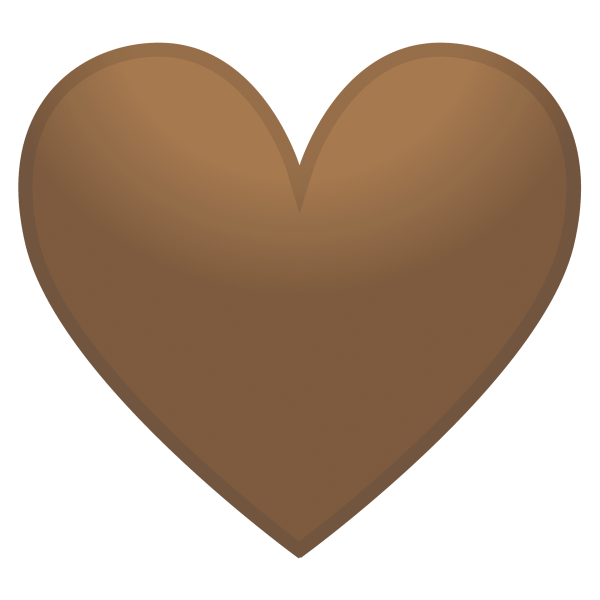 Коричневое сердечко