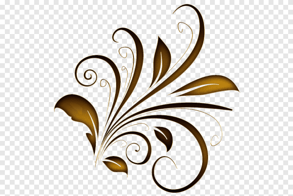 Завитушки коричневые