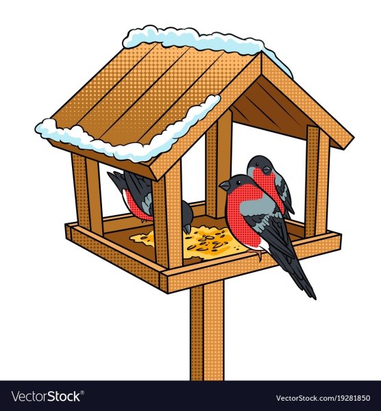 Кормушка для птиц мультяшная