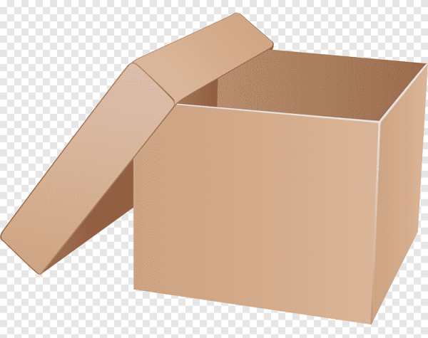 Картонная коробка без фона