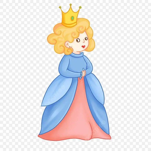 Королева картинка для детей на прозрачном фоне мультяшная