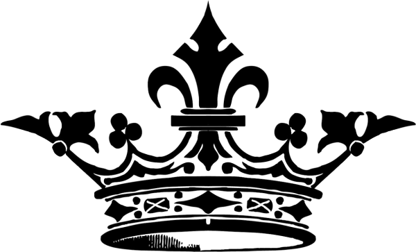 Корона черно белая