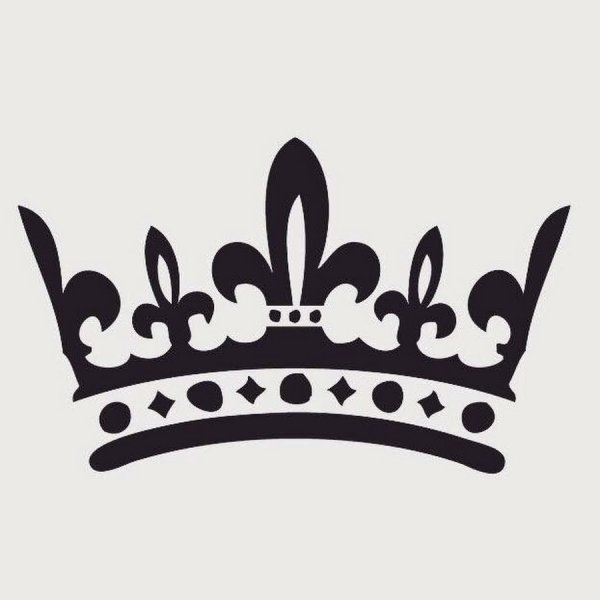 Корона черно белая