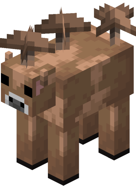 Коричневая грибная корова майнкрафт