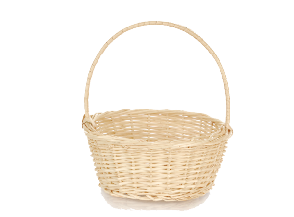 Корзинка на белом фоне