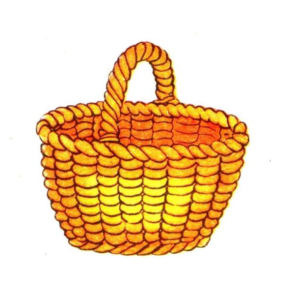 Плетеная корзина рисунок