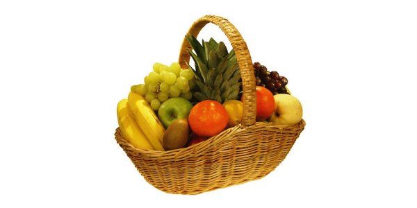 Корзина с фруктами для детей