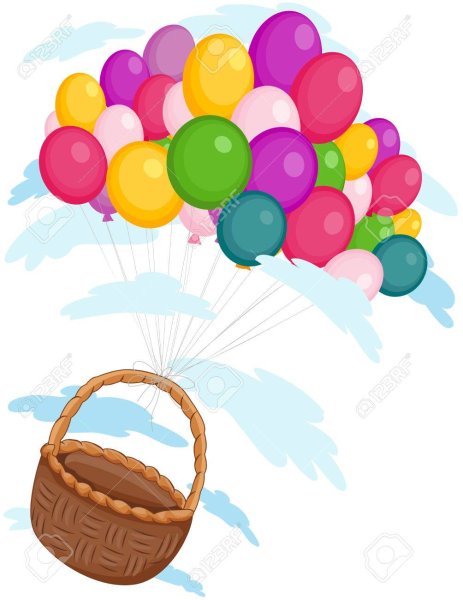 Корзина с шариками для детей