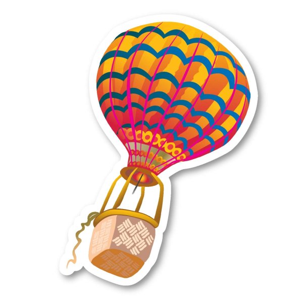 Воздушный шар с корзинкой для детей