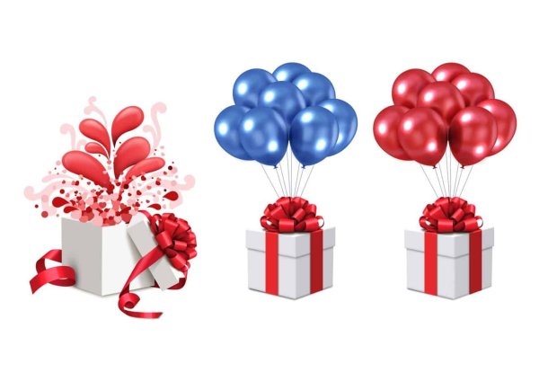 Шарики подарки