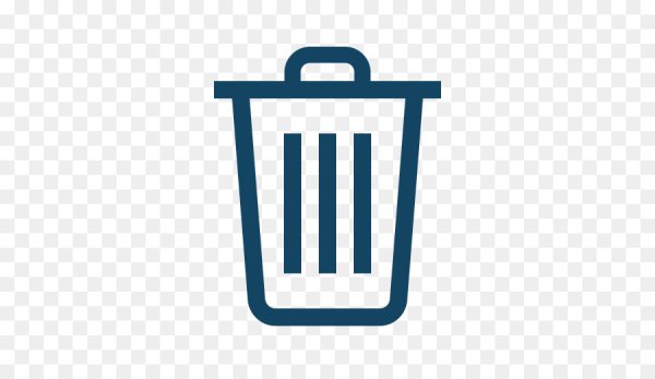 Пиктограмма мусорная корзина