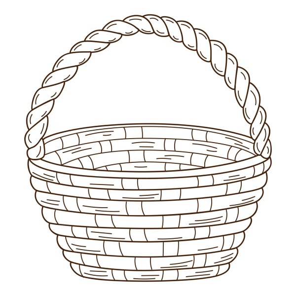 Как нарисовать корзинку
