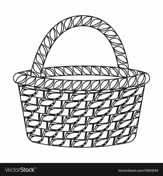 Корзина рисунок для детей