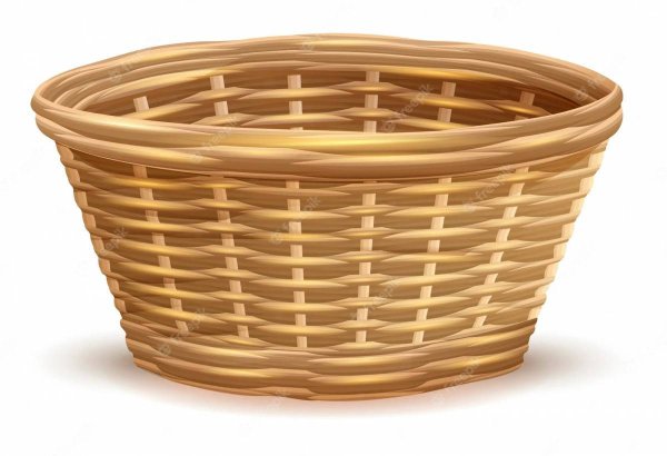 Корзина плетеная мультяшная