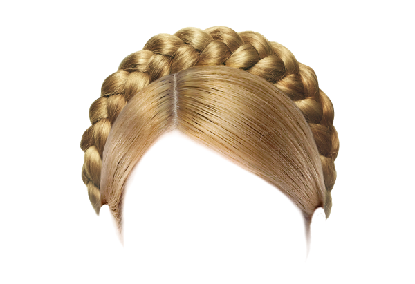 Косы на белом фоне