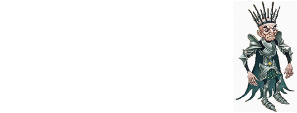 Кощей на белом фоне